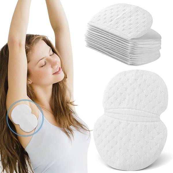 Underarm Sweat Pads, 30 Pieces Anti-Sweat Pads, Invisible Sweat Pads, Disposable Armpit Protection Underarm Pads, Underarm Sweat Pads, Perfect Fit Absorbing Against Sweat Stains, Men and Women