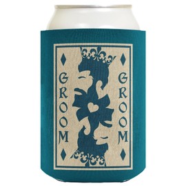 Groom Gifts For Bachelor Party Groom King Playing Card 6-Pack Can Drink Coolies Groom