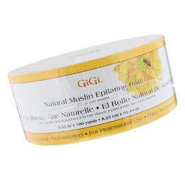 GiGi Epilating Muslin Roll – Wax Strips for Hair Removal, Natural Muslin Wax Roll for Face & Body, 3.25-inch x 100 yards
