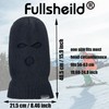 Fullsheild 3 Hole Merino Wool Balaclava Face Ski Mask Winter