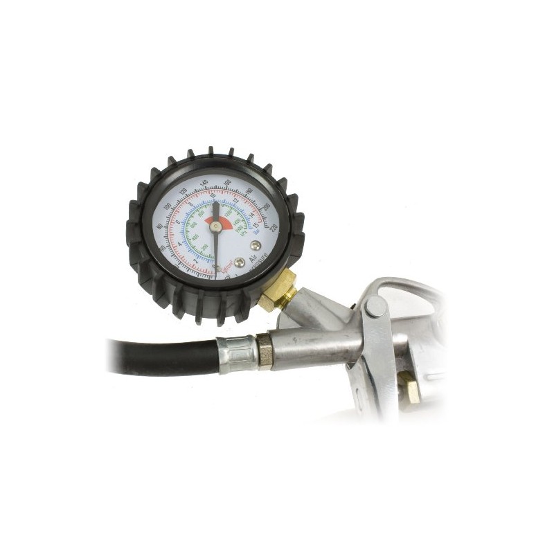 Toolzone Tyre Inflator and Gauge Fleet End