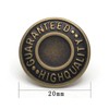 20mm Replacement Jean Tack Buttons No Sew Metal Buttons for