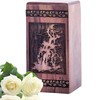 Waterfall Wood Memorial Urn, Mini Ash Holder, Small Keepsake Jar,