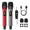 TONOR Wireless Microphones, UHF Dual Karaoke Microphone System Microfonos Inalambricos