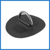 VekAuto 6pcs 6cm Black D Ring Patch PVC Stainless Steel