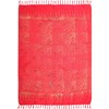 Sar78 Sarong Beach Towel Pareo Wrap Skirt Loop Stole Red
