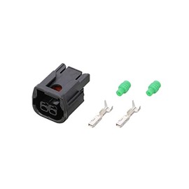 Kitaco 0900-755-02079 Connector Set (For License Lamp) Female Honda Car Etc Black