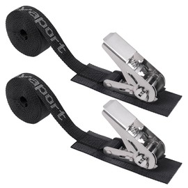 Ayaport Stainless Steel Ratchet Tie Down Straps Endless 12' Heavy Duty Boat Tie Downs Boat Accessories Pack of 2…