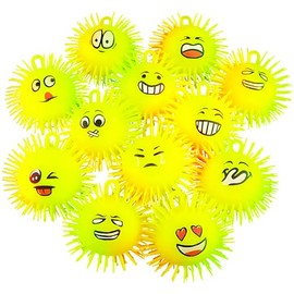 Rhode Island Novelty 5" Light-Up Emoticon Puffer Ball