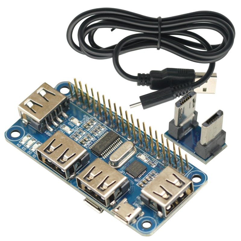 4 Ports USB HUB HAT for Raspberry Pi 3/2 /
