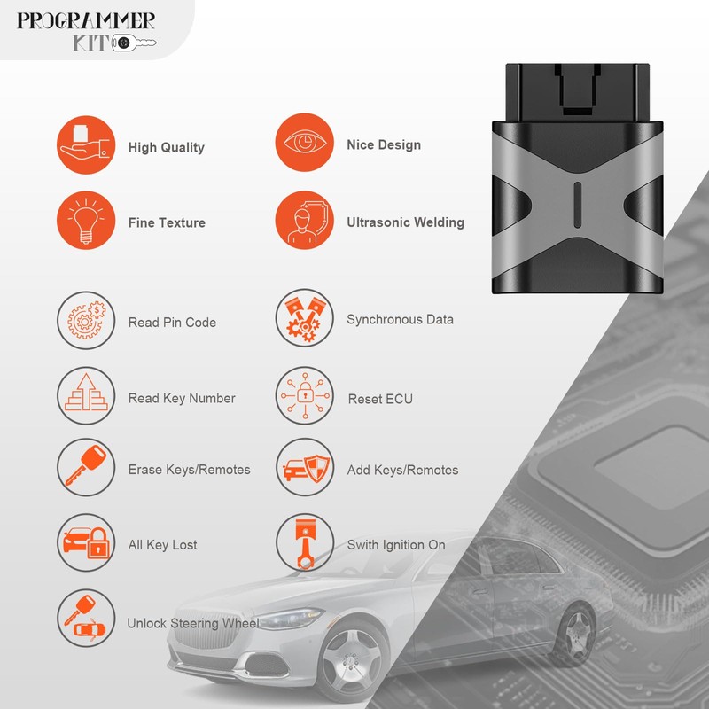 Extra-Partss Self Programmable Car Remote Replacement Kit for Dodge IYZ-C01C