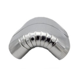 HVAC Premium Vertical Oval Elbow | Vertical Elbow Transition | 7" Galvanized Sheet Metal 90D Oval Vertical Angle Duct is Compatible with Duct 7"