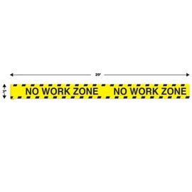 No Work Zone Party Tape Party Accessory (1 count) (1/Pkg)