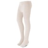 Zubii Girls Ribbed Cotton Tights, Soft and Comfortable, White (US,