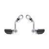 TCMT Adjustable Long Highway 1-1/4" 1.25" Bars Foot Pegs Fit