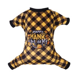 CuteBone Thanksgiving Dog Pajamas Costumes Pet Clothes Cat Apparel Shirt Winter Holiday Cute Pjs Outfits for Doggie Onesies P261XL X-Large
