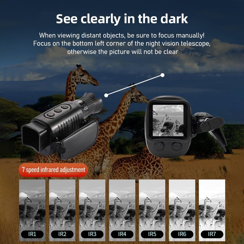 Namolit 2.5K Night Vision Goggles Digital Night Vision Monoculars IP54