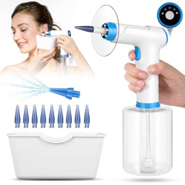 Ear Wax Remover Ear Cleaner Safety Ear Cleaner for Adults Children Ear Wash Electric Ear Cleaner Ear Shower Ear Cleaning Set with 4 Cleaning Modes and 10 Ear Tips