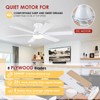 Ceiling Fans with Lights- 52" Low Profile Indoor Ceiling Fan