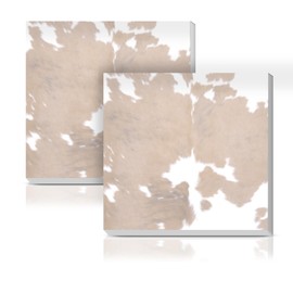 AUEKLLW Sticky Notes 3x3 Inches, 2 Pads Cute Colorful Self-Stick Note Pads, Easy to Post for Home, Office and Daily Life Organization Brown White Cowhide
