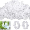 100Pcs White Plastic Trellis Clip Plants Support Clips, Tomato Clips,
