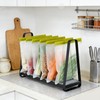 AIDILI Reusable Bag Drying Rack - 9-Slot Plastic Bag Drying