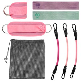 Luwint Resistance Bands for Women, Exercise Gym Equipment Set for Glute Hip Working Out, Include Ankle Bands with Cuffs and Fabric Resistance Bands