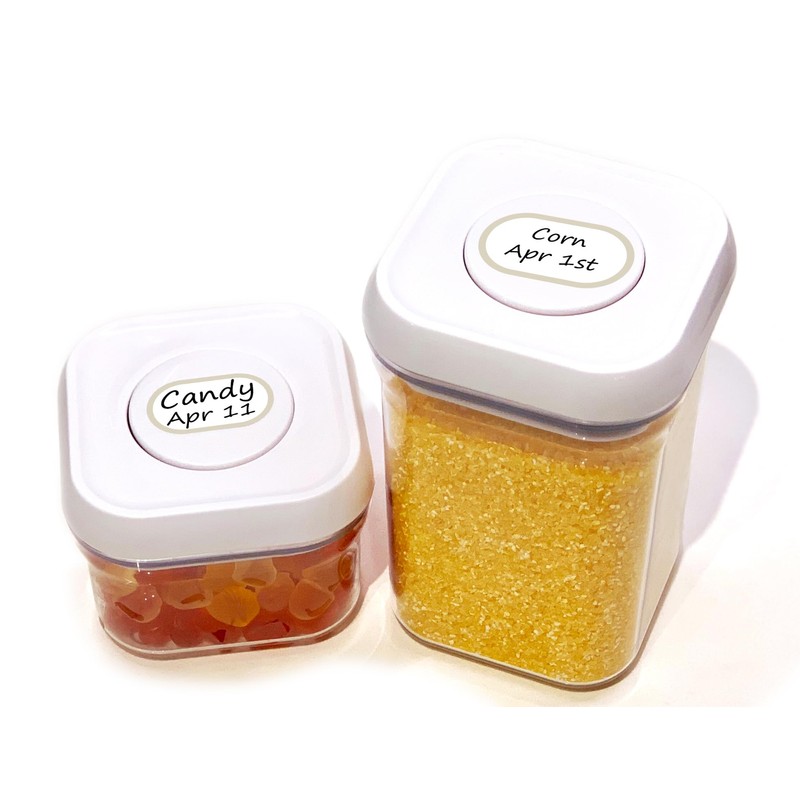Waterproof Kitchen Labels for OXO POP Food Storage Containers and