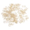 100Pcs Gold Paper Clips Cute Shape Stainless Steel Multifunction Metal