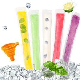 Augshy Pack of 160 Ice Bags, Ice Bags, Disposable Ice Bags for Yogurt, Ice Cream, Juice (28 × 5 cm)