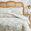 HYPREST Floral Comforter King, 3 Pcs Farmhouse Duvet, Ultra Soft
