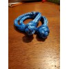 Soft Shackles 3/16 Amsteel Blue w/ BUTTON KNOT --eXtra strong-