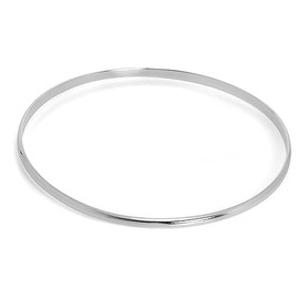 jewellerybox Simple Sterling Silver Plain 3mm Bangle