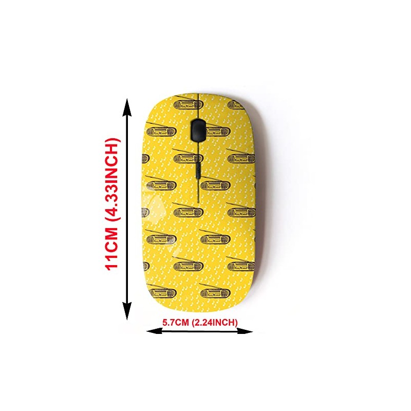 2.4G Wireless Mouse with Cute Pattern Design for All Laptops