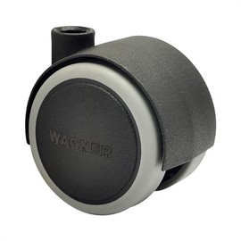 WAGNER Designer 01072601 Soft Swivel Castor Diameter 40 mm Height 45 mm Black Load Capacity 35 kg