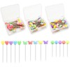 300 Pcs Straight Pins with Butterfly/Flower/Love Heads, Quilting Pins Craft