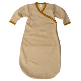 Lilano, Ringel Changing Bag, 70% Wool (kbT), 30% Silk, 210 g/m², Curry/Natural