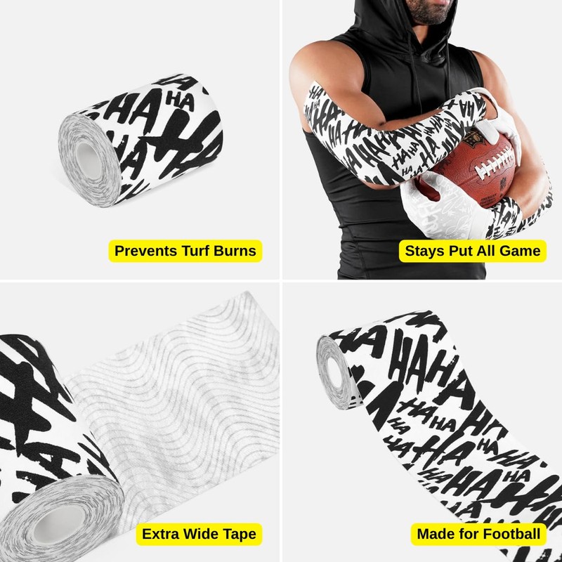 SLEEFS Ha Ha Ha White Turf Tape Football - Extra