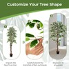 SlickBlue Tall Artificial Ficus Tree Indoor Faux Plant with 1008