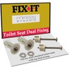 FIX-IT Dual Fixing Toilet Seat Pack – Includes Both top