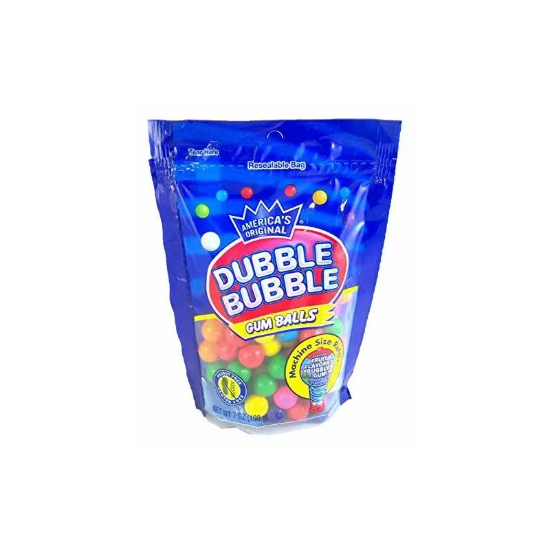 Dubble Bubble Gum Balls Machine Size Refills, 7 Ounce