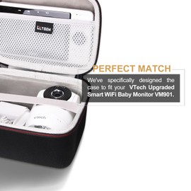 L LTGEM Baby Monitor Travel Case for VTech/Infant Optics DXR-8 PRO Baby Monitor, Case Only (Internal Size:7.2 * 5.2 * 4.8in)