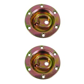 Pit Posse 11011-2 Cargo Trailer Recessed Rotating D Ring Floor Rope Anchor Tie Downs – 3,500 Lbs Breaking Strength – Securing Tie-Downs for Pickup Truck Bed, SUV, or Hauling Motorcycles (2 Pack)