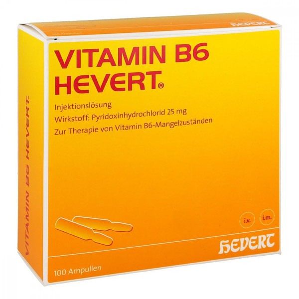 Vitamin B6 HEVERT Ampoules 100 x 2 ml