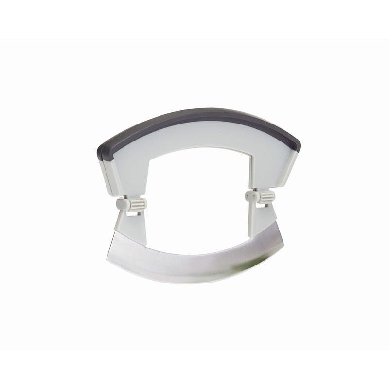 MasterClass Smart Space Folding Mezzaluna Herb Chopper, Stainless Steel/Plastic, Grey,