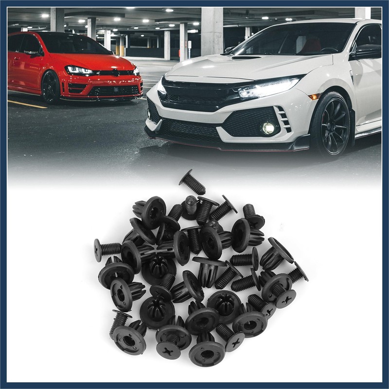 INFINAUTO 20pcs Fender Liner Bump Push Rivet Retainer Fastener 07130702966