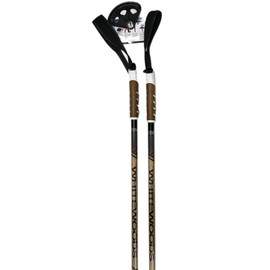 Whitewoods Unisex Adult Cross Trail-Glass/Touring Cross Country Nordic Ski Poles, 125cm - Black/Red
