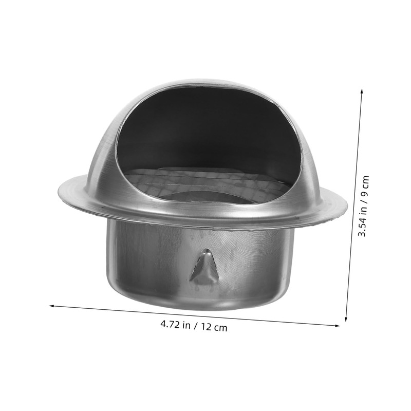 TEHAUX Stainless Steel Vent Cover for Wall Round Dryer Vent