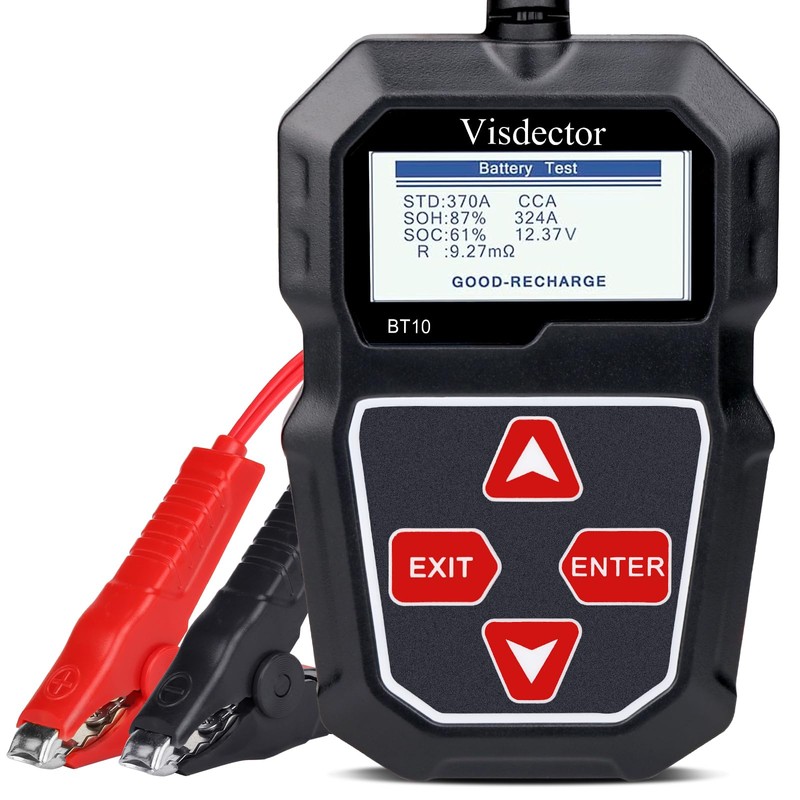 Visdector BT10 Car Battery Tester 12V 100-2000 CCA Digital Battery