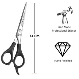 wishbeauty Hair Dressing Scissor Professional, Stainless Steel Hair Cutting Shears for Salon Barbers, Men, Women, Children - 6 inch